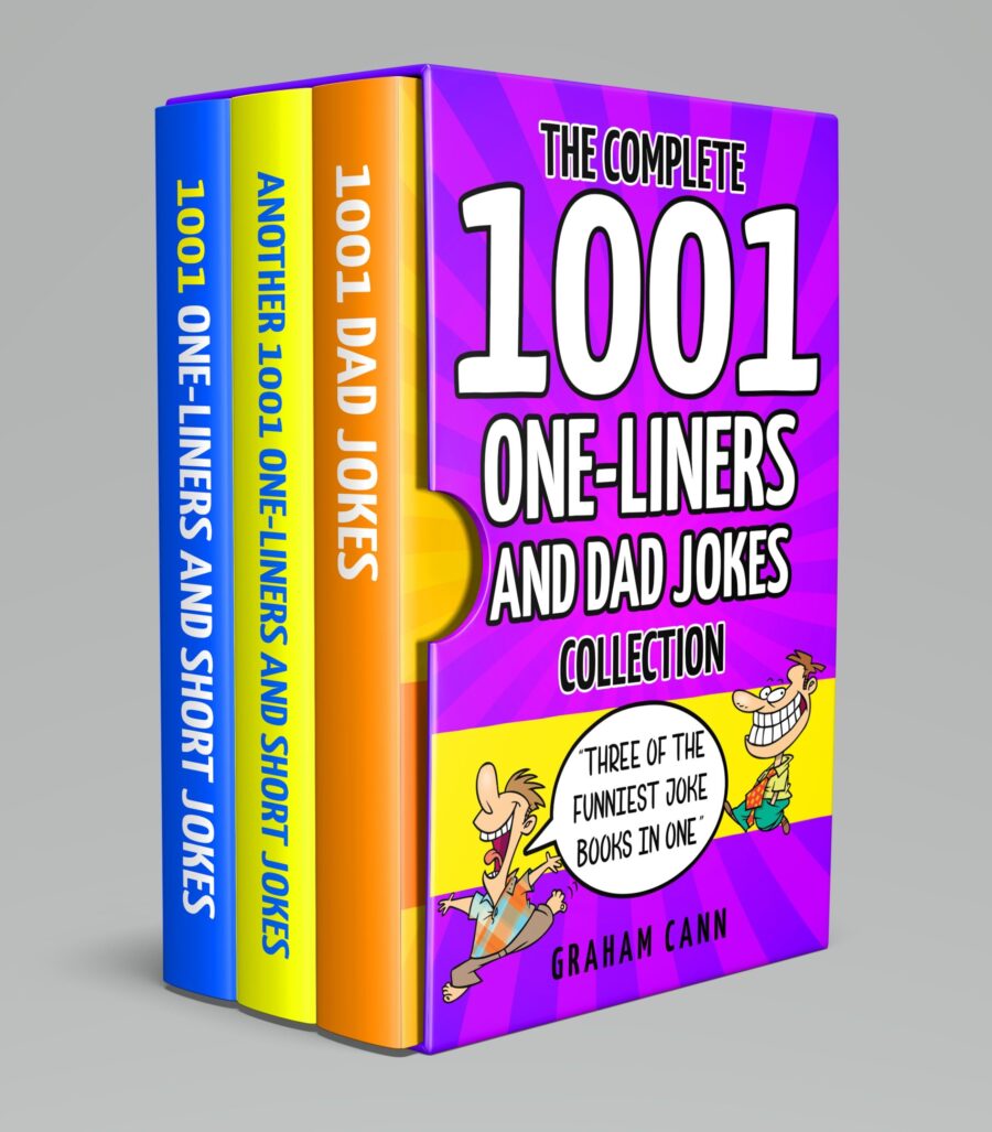 Book cover of 'The Complete 1001 One-Liners and Dad Jokes Collection' by Graham Cann