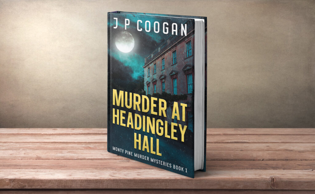 A 3D image of the book Murder at Headingley Hall